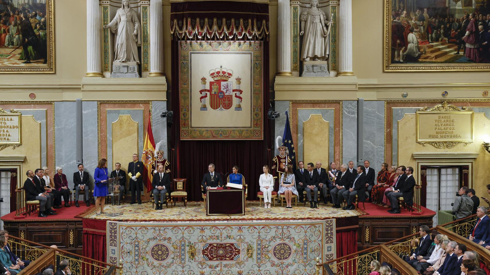 El Congreso de los Diputados durante la jura de la Constitución de Leonor.