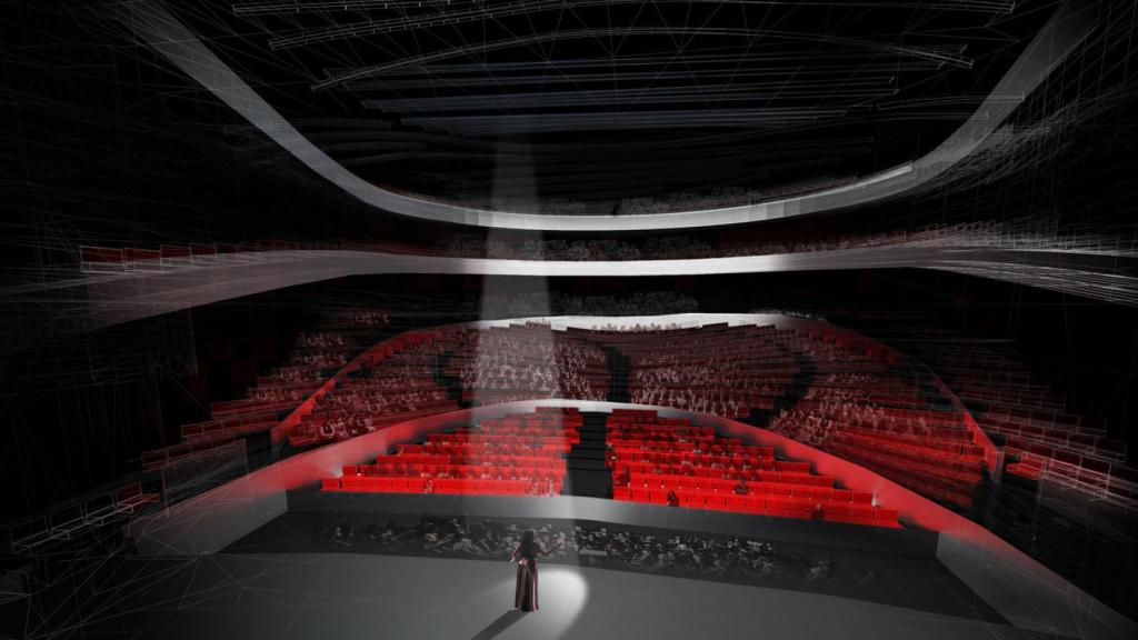 Diseño interior del Auditorio de Málaga.