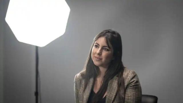 Lorena Maldonado en el estudio de EL ESPAÑOL.