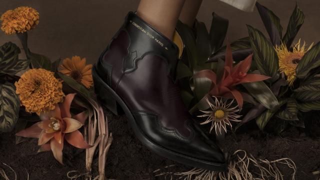 Detalle de los botines de Dior.