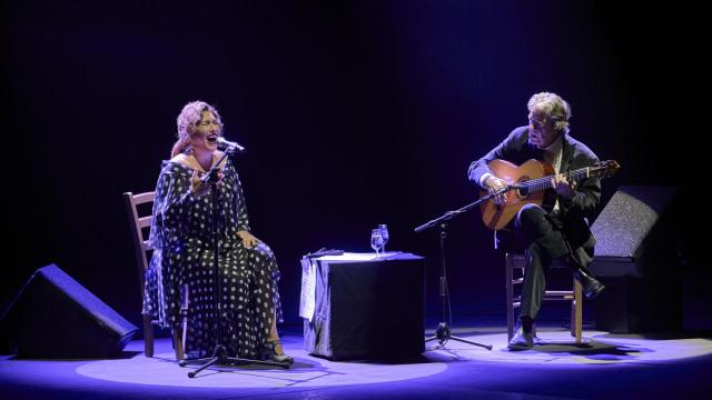 Estrella Morente y Rafael Riqueni, durante su actuación en la SUMA Flamenca. Foto: Pablo Lorente