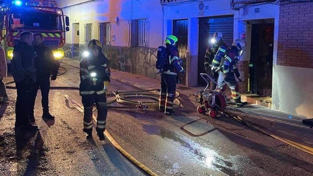 Otra imagen de uno de los incendios