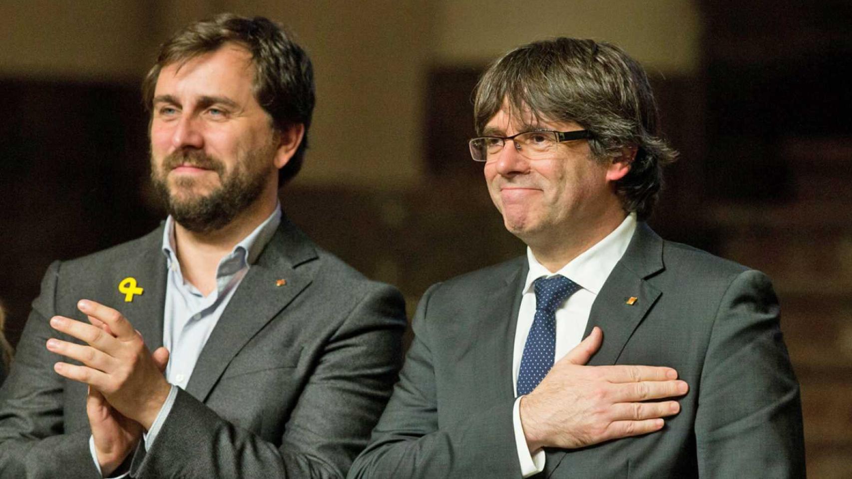 Toni Comín, con Puigdemont