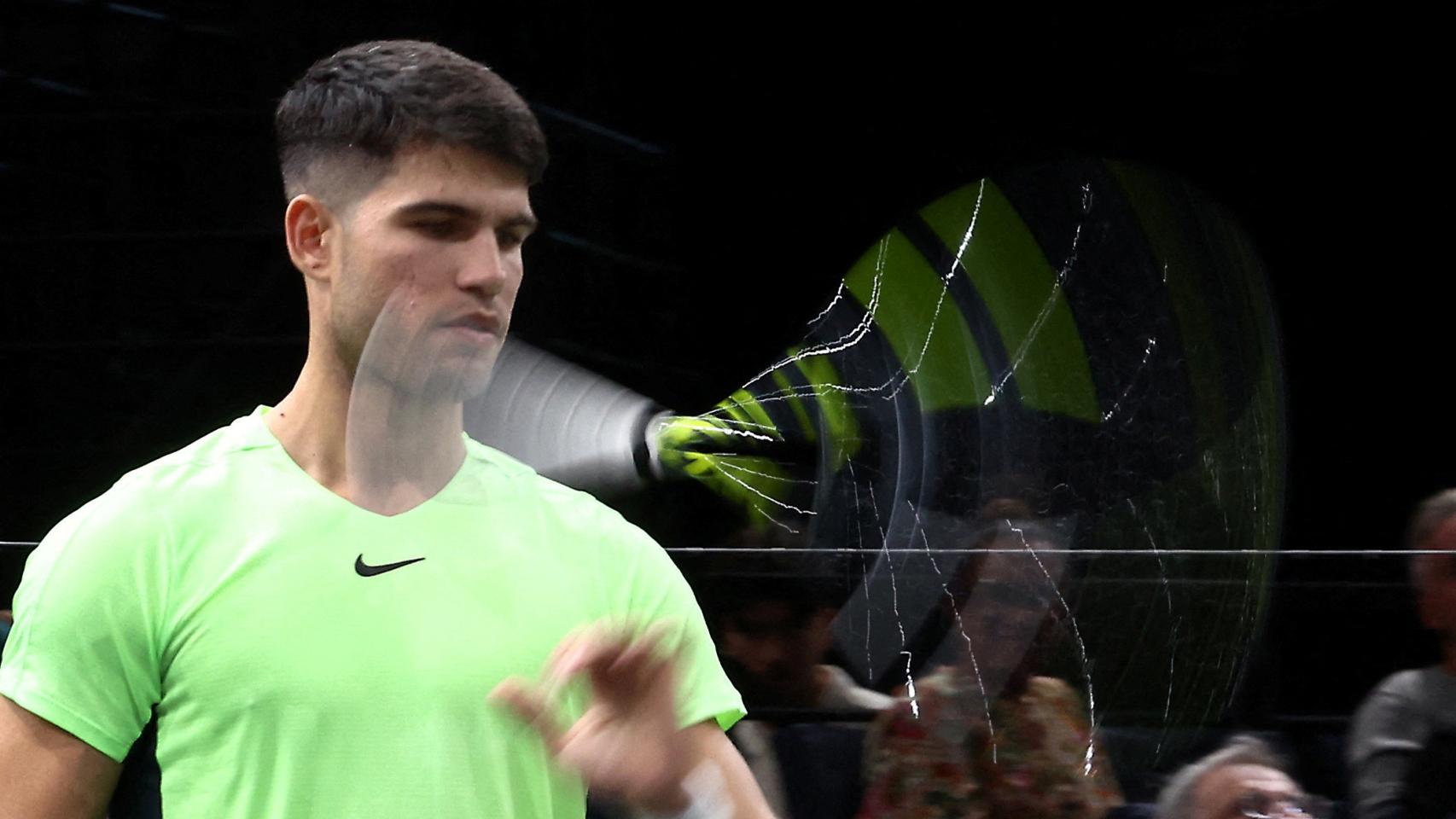 Carlos Alcaraz, tras caer en el Masters 1.000 de París-Bercy