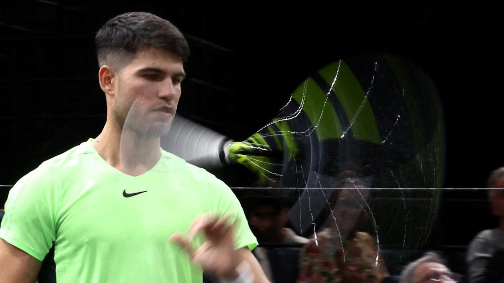 Carlos Alcaraz, tras caer en el Masters 1.000 de París-Bercy