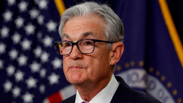 El presidente de la Fed, Jerome Powell, durante una rueda de prensa.