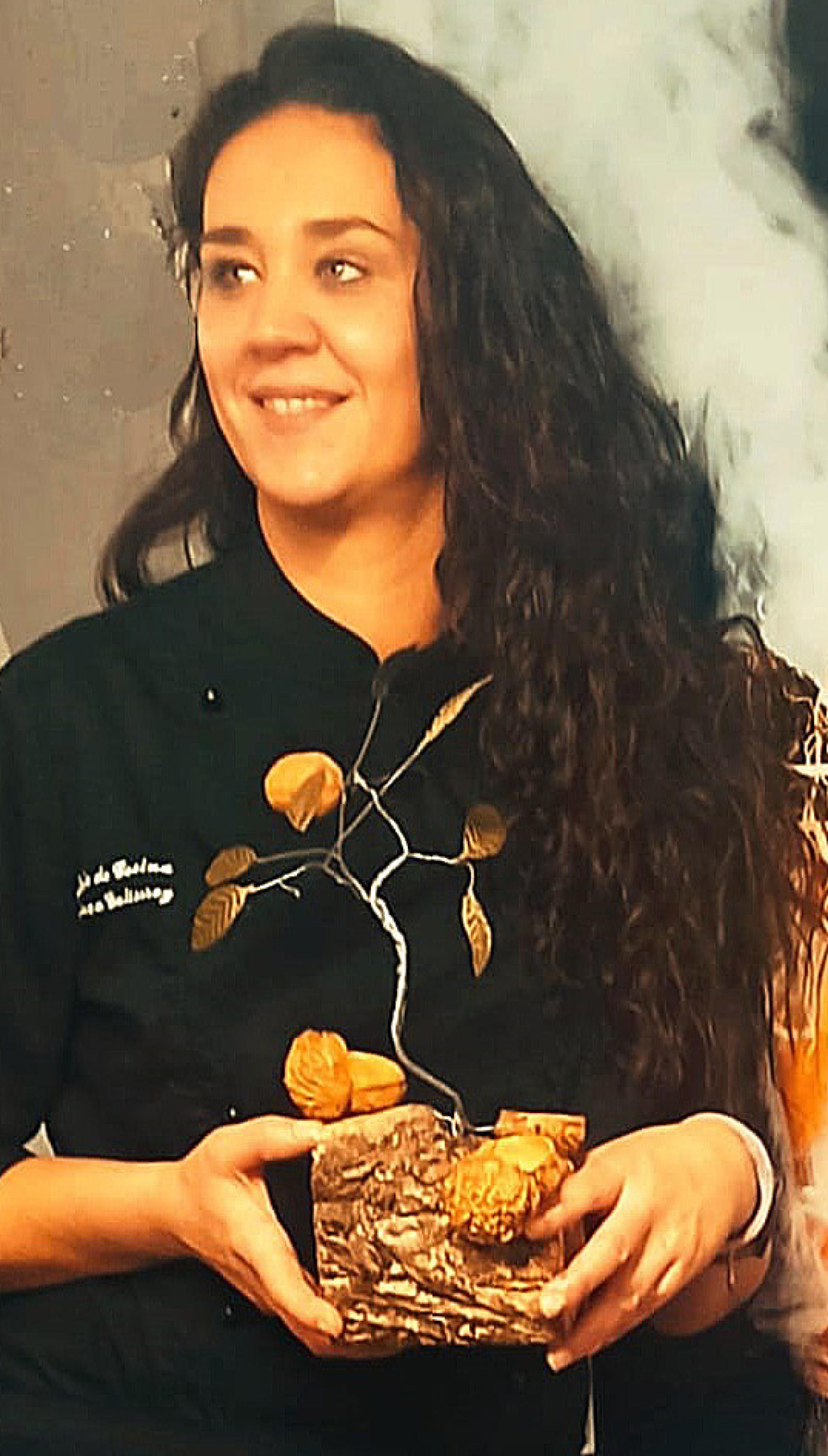 Nerea Gutiérrez, de Los Zagales, con su Toma Pan y Moja