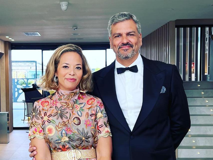 Javier González de Gregorio junto a su mujer, María Rúspoli, marquesa de Villar de Grajanejos y duquesa de Plasencia, en una imagen de sus redes sociales.