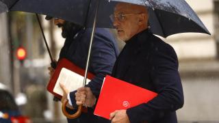 Luis de la Fuente, en su llegada a la Audiencia Nacional