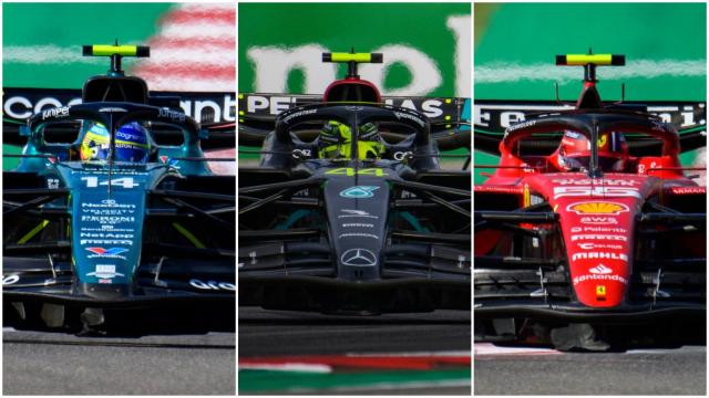 Fernando Alonso, Lewis Hamilton y Carlos Sainz