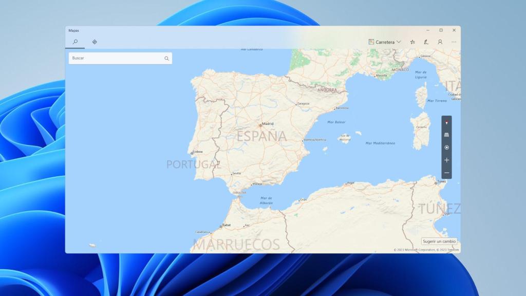 La app de Mapas de Microsoft en Windows 11
