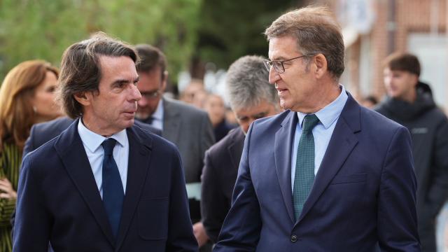 Aznar y Feijóo, este jueves en la universidad Francisco de Vitoria.