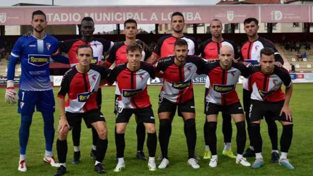 La plantilla del Arosa SC, actualmente en Tercera RFEF
