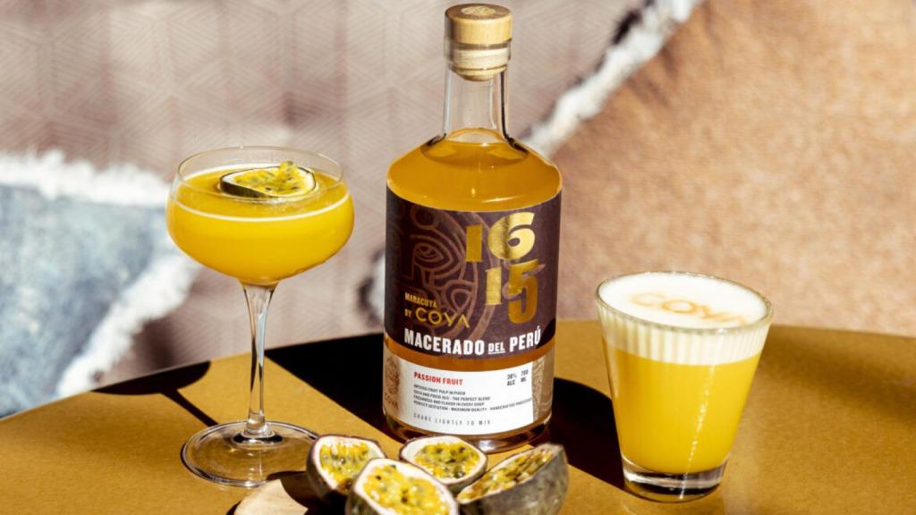 Pisco macerado con maracuyá de Coya.