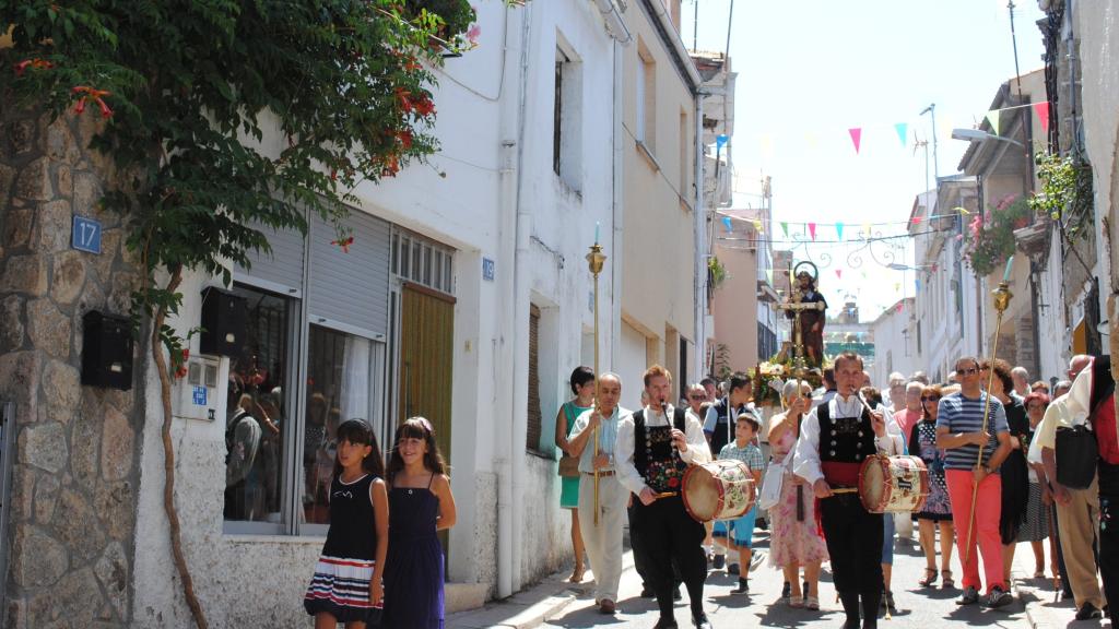El pasacalle en una procesión. San Roque Villarino 2013