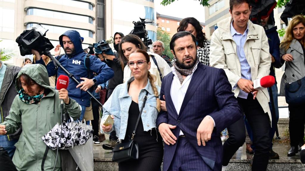 Rafael Amargo, el 7 de junio, en Madrid, rodeado de cámaras.