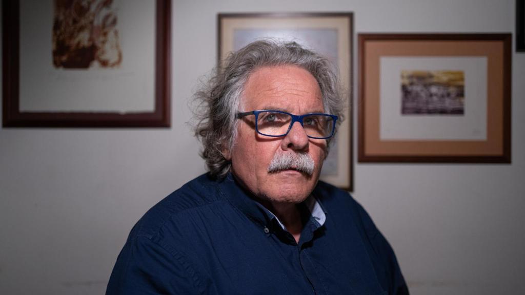 Joan Tardà, retratado en su casa.