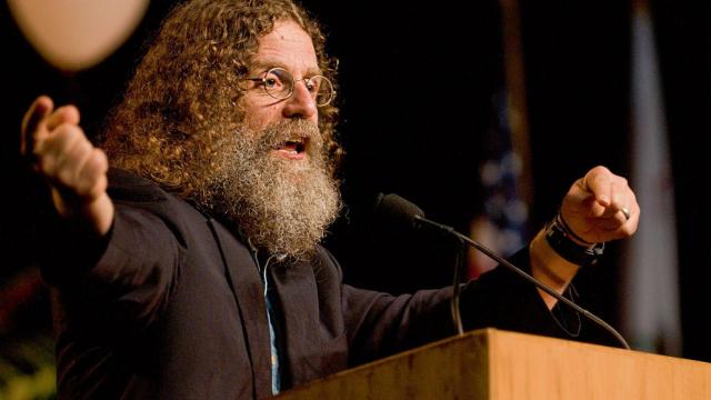 Robert Sapolsky, durante una conferencia.