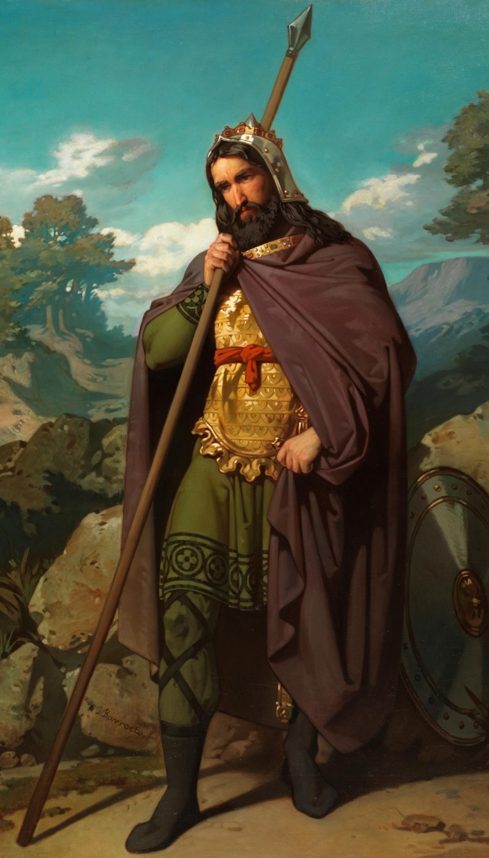 Leovigildo, retratado por Juan de Barroeta y Anguisolea. 1854 - 1855.