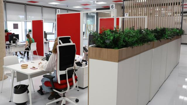 Interior de una oficina del SEPE.