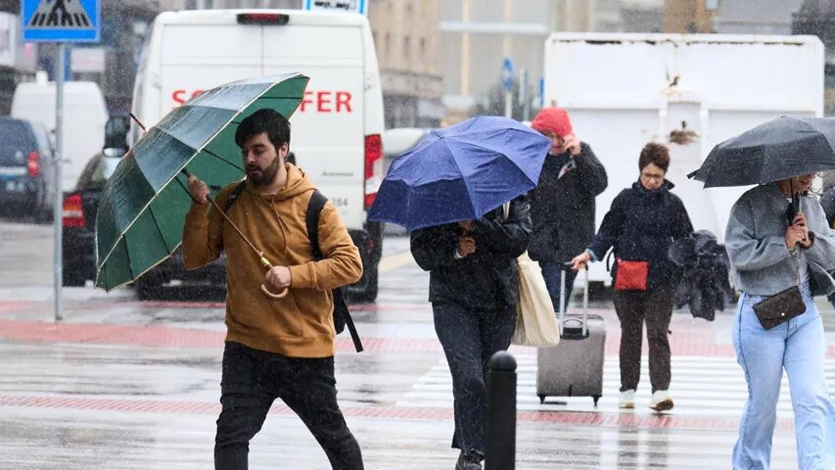 Imagen de la pasada borrasca Domingos
