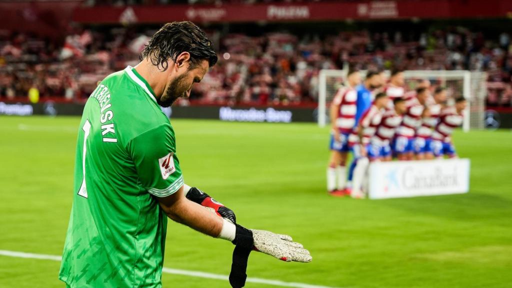 Stole Dimitrievski, con el Rayo Vallecano