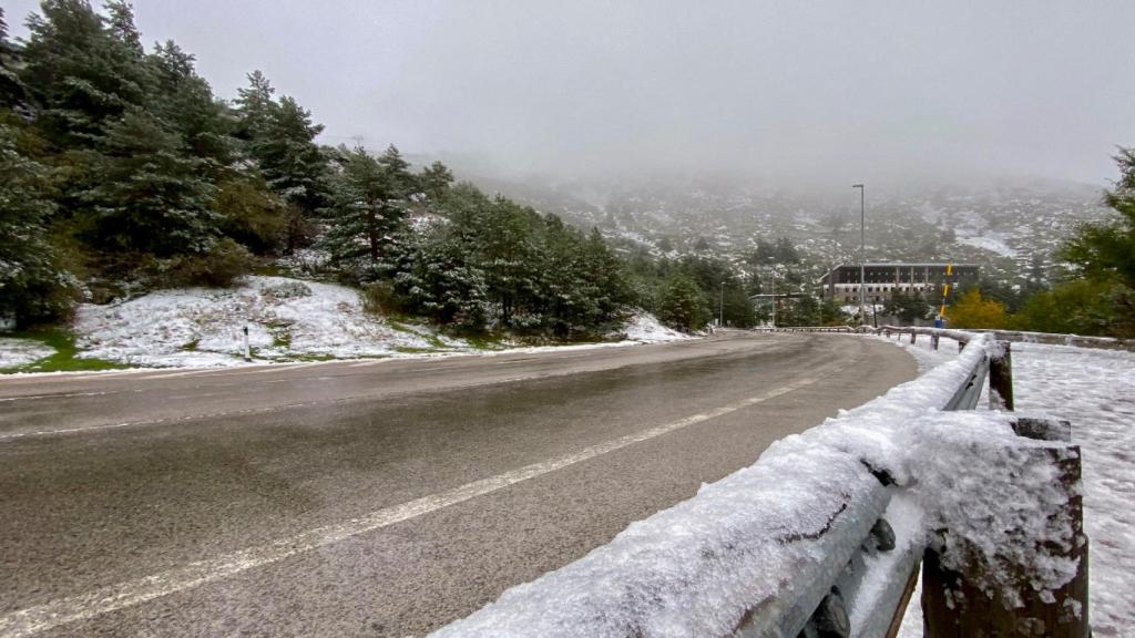 Imagen de una de las primeras nevadas del año