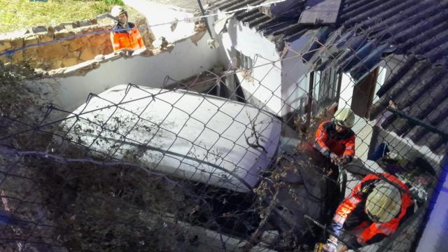 Imágenes del accidente ocurrido en Casabermeja (Málaga)