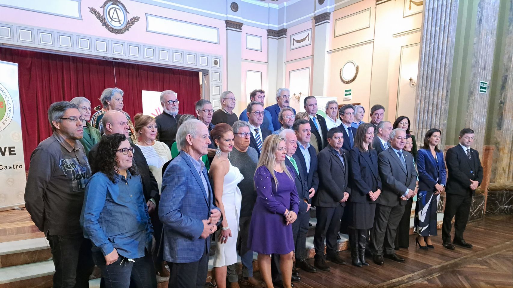 Acto de homenaje de la Confederación Galega deAsociacións Veciñais Rosalía de Castro (CoGaVe).