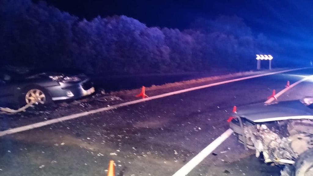 Los dos coches implicados en el accidente