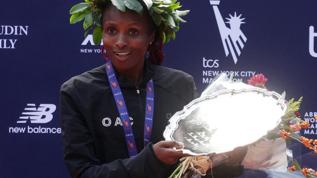 Hellen Obiri, ganadora del Maratón de Nueva Yºork.