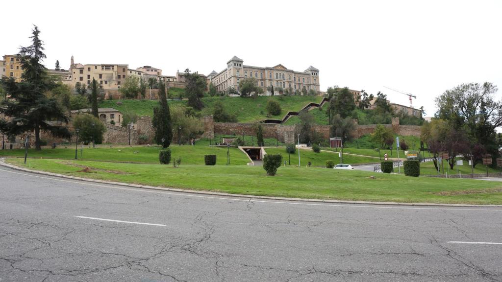 La rotonda de Toledo en la que se instalará la bandera de España.