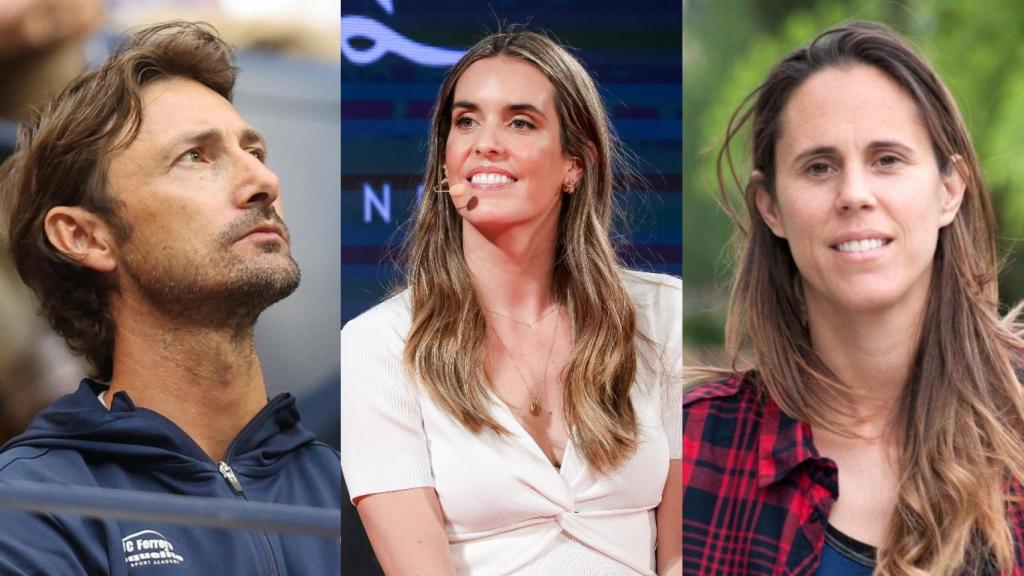 Juan Carlos Ferrero, Ona Carbonell y Amaya Valdemoro.