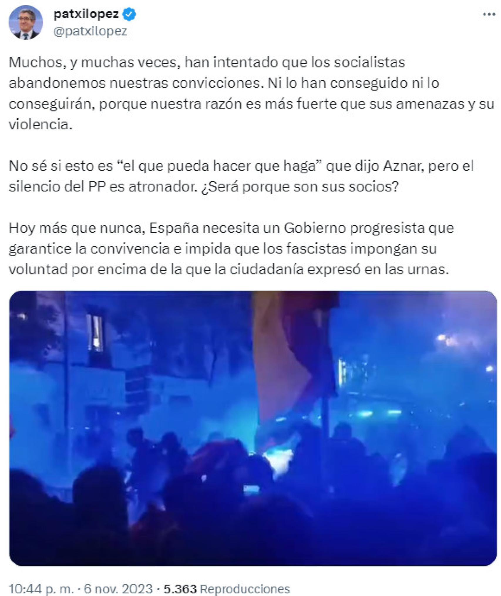 Tuit de Patxi López