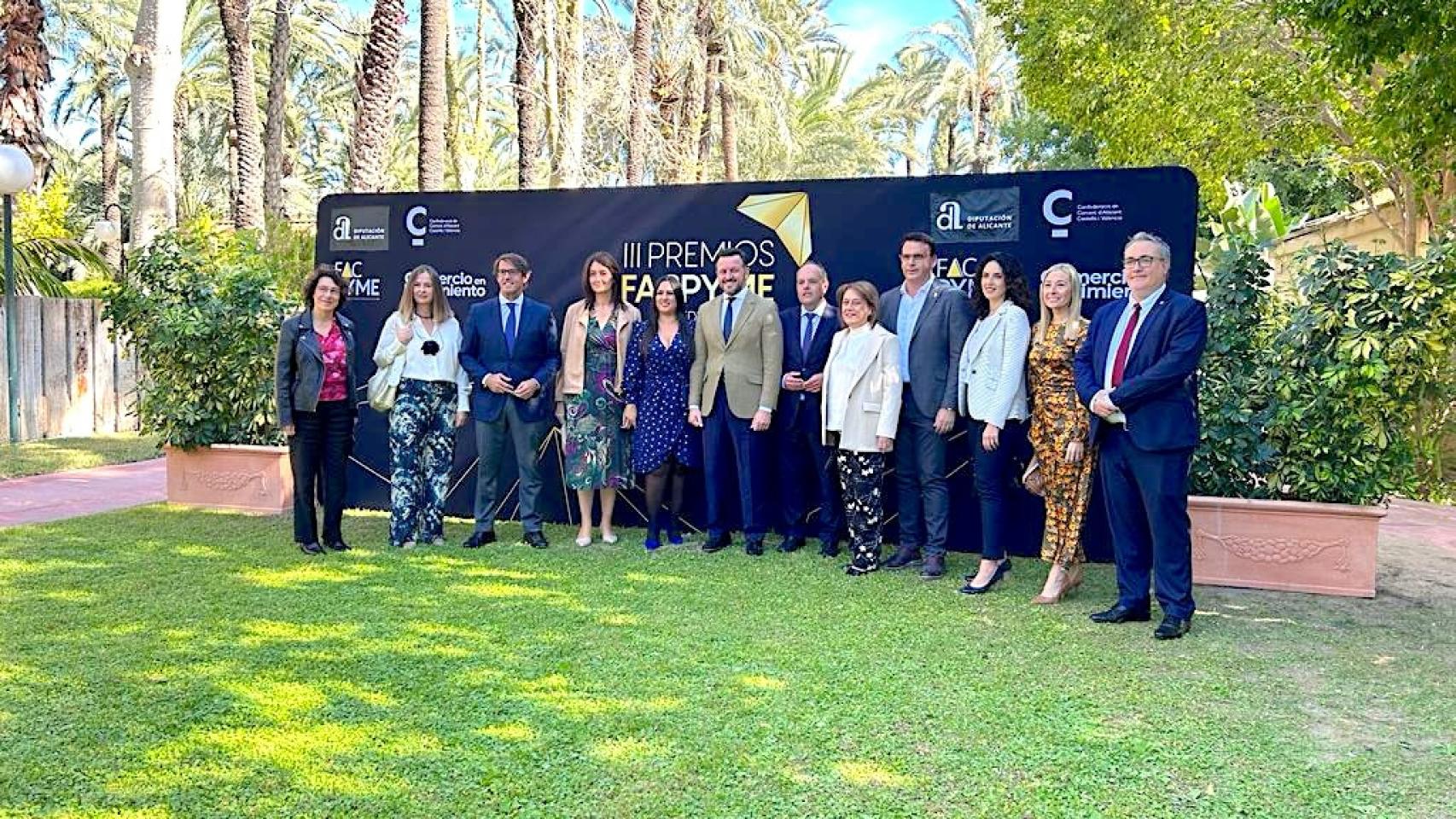 La tercera edición de los premios Facpyme se ha entregado este domingo en Elche.