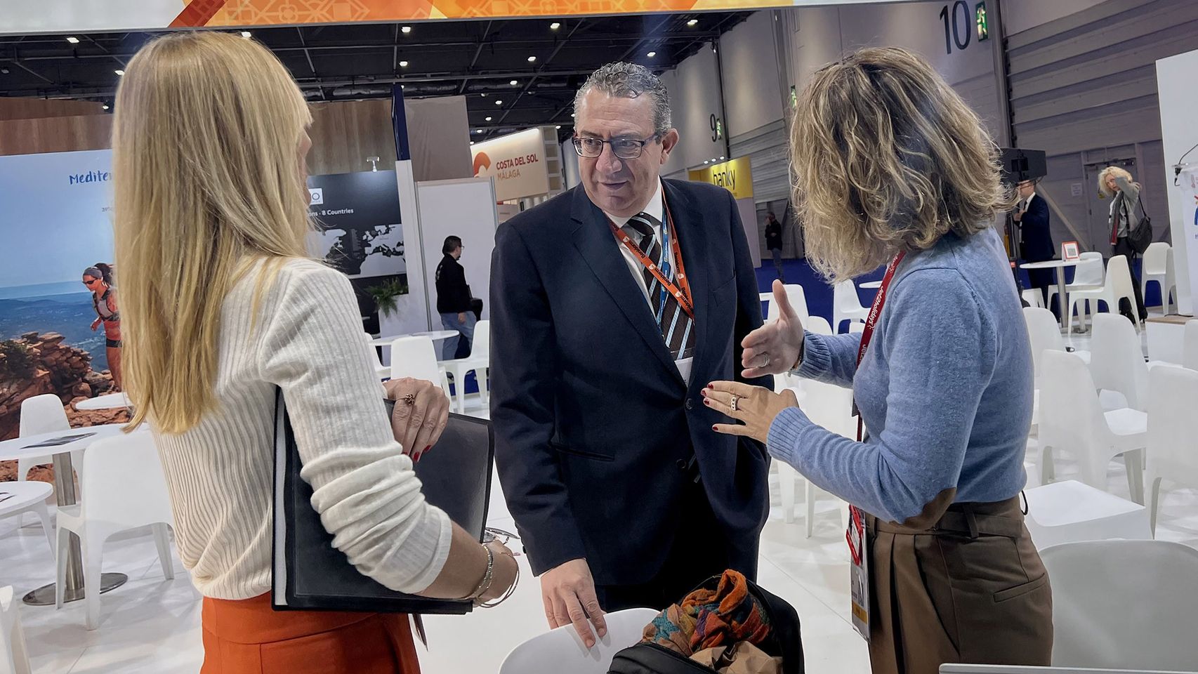 El presidente de la Diputación de Alicante, Toni Pérez, durante la World Travel Market.