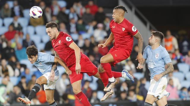Lucas Ocampos, durante el Celta - Sevilla
