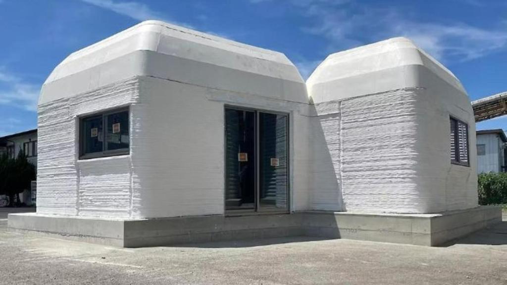 Imagen real de una casa impresa en 3D.