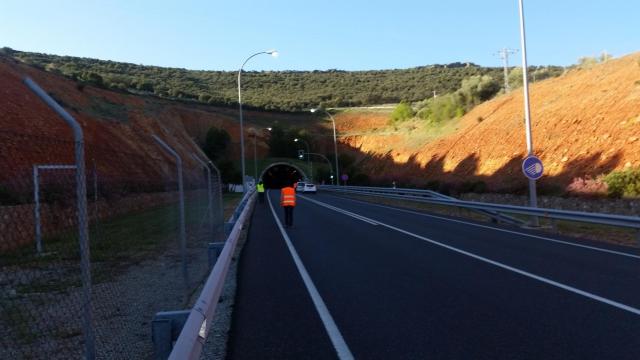 El túnel de Los Yébenes (Toledo). Imagen publicada por el 112 de Castilla-La Mancha.