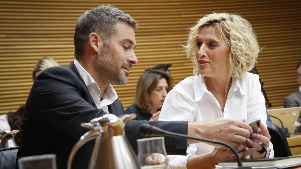 El diputado de Compromís Gerard Fullana este martes en la Comisión de Hacienda. EE