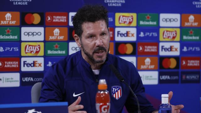 Diego Simeone en rueda de prensa