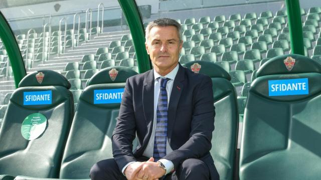 Fran Escribá, en su última etapa con el Elche en 2021.