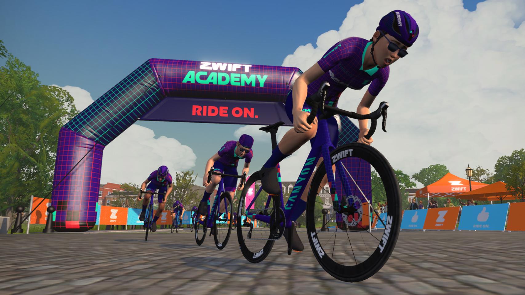 Una captura de la plataforma Zwift.