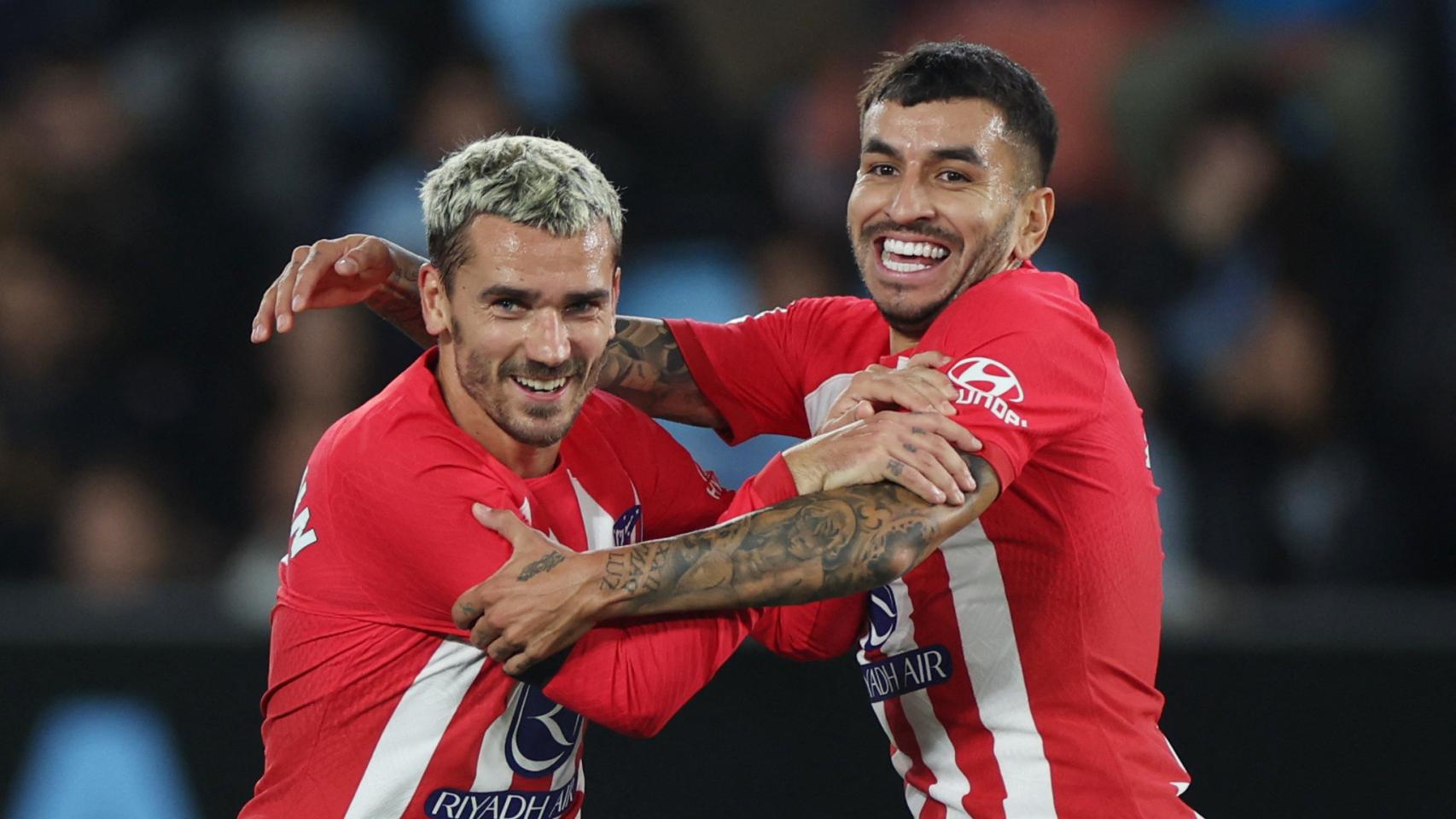 Griezmann y Ángel Correa, con el Atlético de Madrid