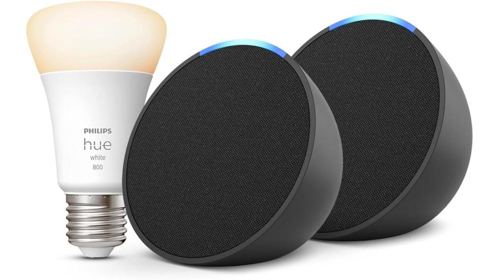 El kit de inicio de Alexa con bombilla Philips Hue
