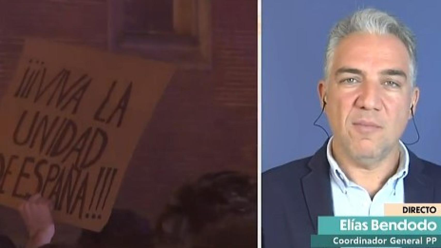 El coordinador general del Partido Popular, Elías Bendodo, este miércoles en TVE.