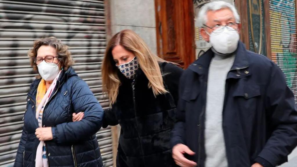 Los padres de Rafael Amargo, Antonia y Florentino, en una fotografía tomada en Madrid, en 2020.
