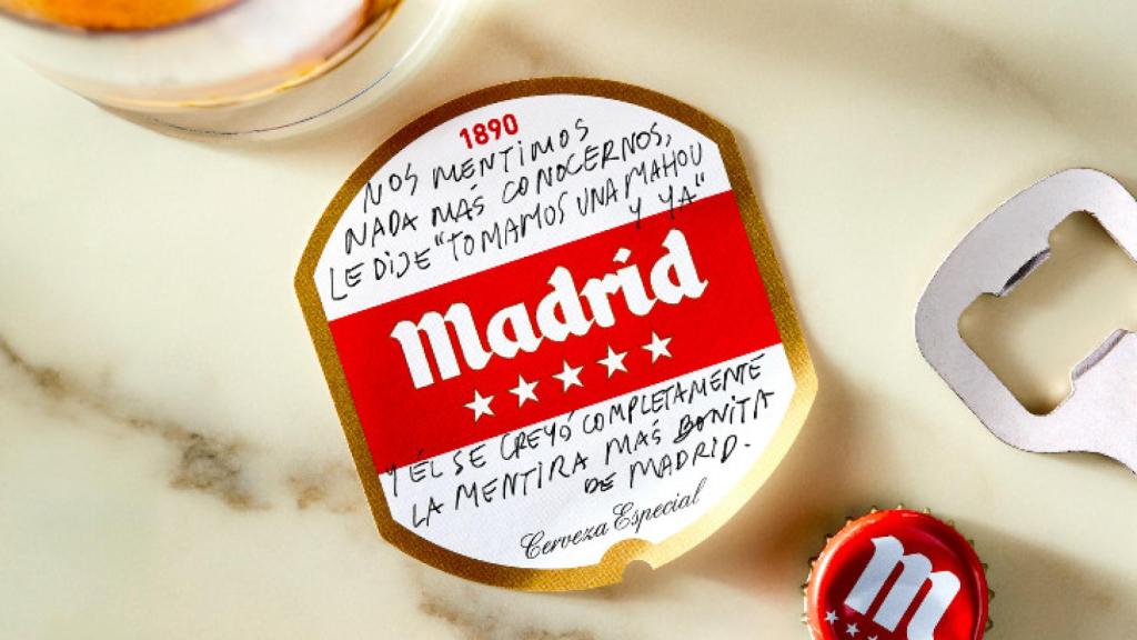 Nueva etiqueta de Mahou.
