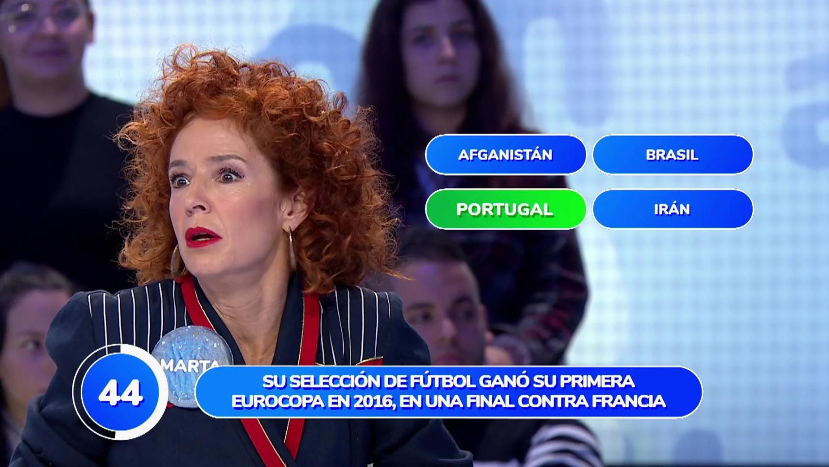 Marta Belenguer en 'Pasapalabra'.