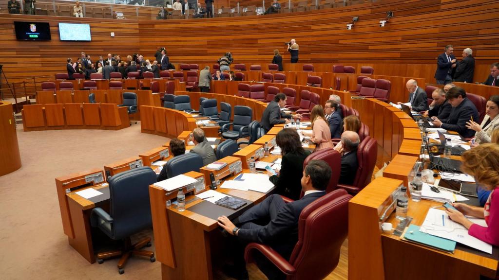 Imagen del pleno de las Cortes de Castilla y León de este miércoles.